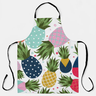 Ananas nahtlose Musterillustrierung, farbig Schürze