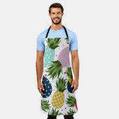 Ananas nahtlose Musterillustrierung, farbig Schürze (Getragen)