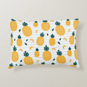 Ananas nahtloses Muster Dekokissen