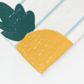 Ananas nahtloses Muster Fleecedecke (Ecke)