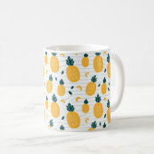 Ananas nahtloses Muster Kaffeetasse (VorderseiteRechts)