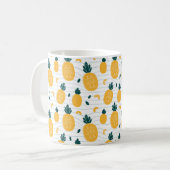 Ananas nahtloses Muster Kaffeetasse (Vorderseite Links)