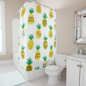Ananas nahtloses Muster. Kinderdesign. Duschvorhang (Beispiel)