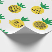 Ananas nahtloses Muster. Kinderdesign.  Geschenkpapier (Ecke)