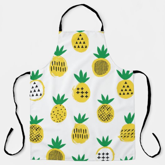 Ananas nahtloses Muster. Kinderdesign. Schürze (Vorderseite)