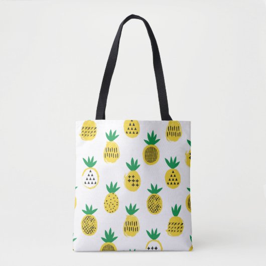 Ananas nahtloses Muster. Kinderdesign. Tasche (Vorderseite)