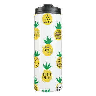 Ananas nahtloses Muster. Kinderdesign. Thermosbecher