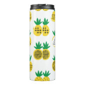 Ananas nahtloses Muster. Kinderdesign. Thermosbecher (Rückseite)