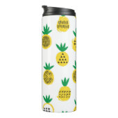Ananas nahtloses Muster. Kinderdesign. Thermosbecher (Nach rechts gedreht)
