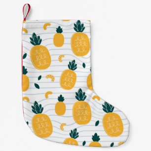 Ananas nahtloses Muster Kleiner Weihnachtsstrumpf