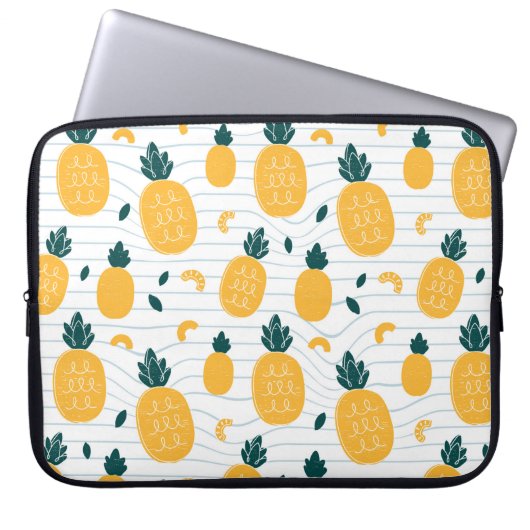 Ananas nahtloses Muster Laptopschutzhülle (Vorderseite)