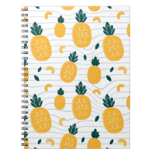 Ananas nahtloses Muster Notizblock