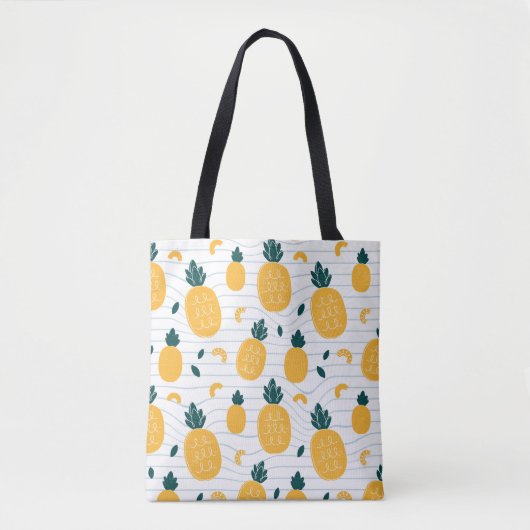 Ananas nahtloses Muster Tasche (Vorderseite)