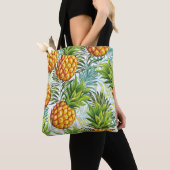 Ananas. Nahtloses Muster. Vintages Blumenpatt Tasche (Von Nahem)