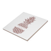 Ananas Name des modernen Ananas Rosa Glitzer Fliese (Seite)