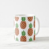 Ananas natürliche Farben Kaffeetasse (VorderseiteRechts)