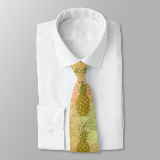 Ananas Necktie Krawatte (Gebunden)