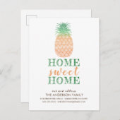 Ananas neue Adresse Ankündigung Post Card (Vorne/Hinten)