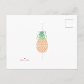 Ananas neue Adresse Ankündigung Post Card (Rückseite)
