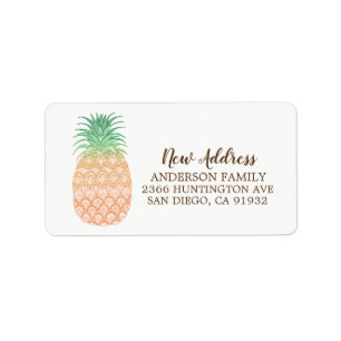 Ananas neues Adressenmoving-Rückgabeadresse-Etiket Adressaufkleber