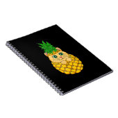 Ananas | Niedlich Cat Lover | Sommerfruchtgeschenk Notizblock (Rechte Seite)