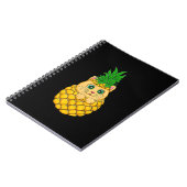 Ananas | Niedlich Cat Lover | Sommerfruchtgeschenk Notizblock (Linke Seite)