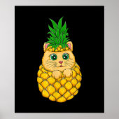 Ananas | Niedlich Cat Lover | Sommerfruchtgeschenk Poster (Vorne)