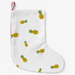 Ananas niedlicher nahtloser Muster Hintergrund. Vi Kleiner Weihnachtsstrumpf