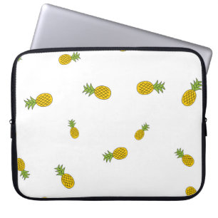 Ananas niedlicher nahtloser Muster Hintergrund. Vi Laptopschutzhülle