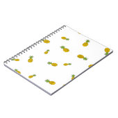 Ananas niedlicher nahtloser Muster Hintergrund. Vi Notizblock (Linke Seite)