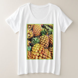 "Ananas" Niedliches Foto. Jetzt kaufen Große Größe T-Shirt