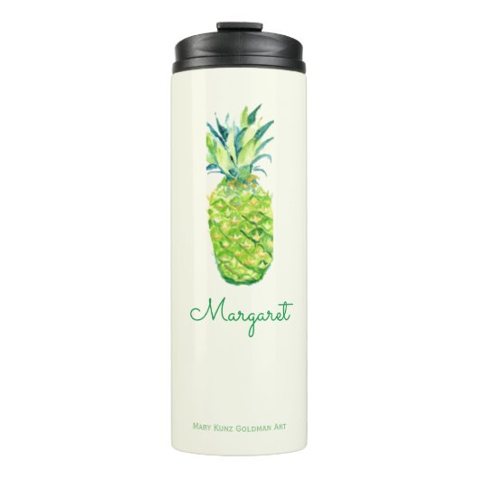 Ananas Niedliches tropisches Obst Thermosbecher (Vorderseite)