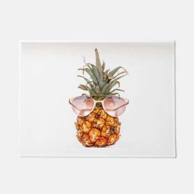 Ananas Obst Foto Fußmatte (Vorderseite)
