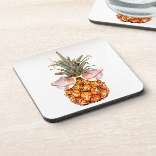 Ananas Obst Foto Getränkeuntersetzer (Linke Seite)