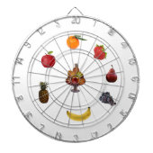 Ananas, Orange, Birne, Apfel, Trauben Obst Dartscheibe (vorne)