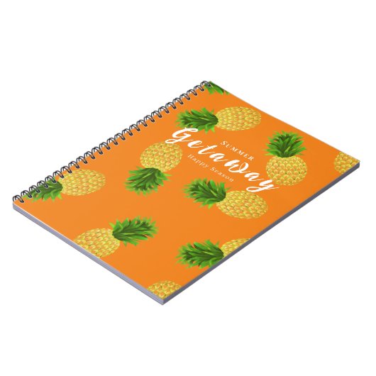 Ananas Orange Notizblock (Linke Seite)