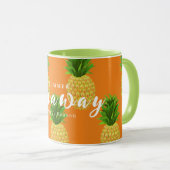 Ananas Orange Tasse (VorderseiteRechts)