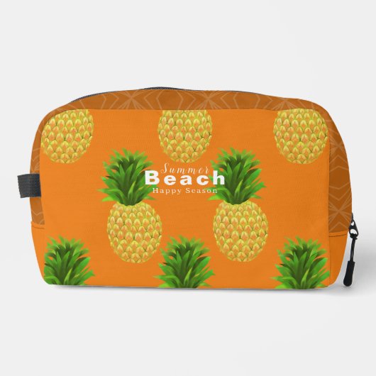 Ananas Orange Waschbeutel (Vorderseite)