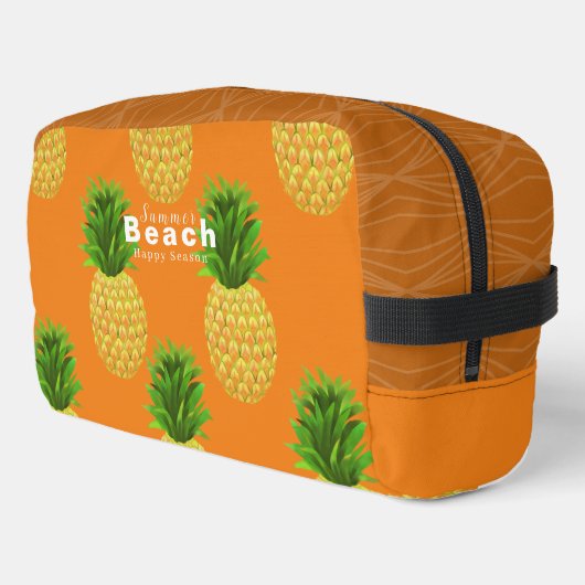 Ananas Orange Waschbeutel (Linke Seite)