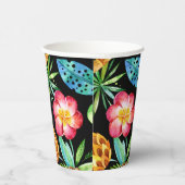 Ananas Palme Palme Tropical Paper Cups Pappbecher (Rechts)