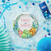 Ananas Palmen tropisches Party Pappteller (Party)