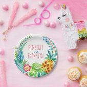 Ananas Palmen tropisches Party Pappteller (Party)