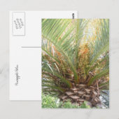 Ananas-Palmplakat Postkarte (Vorne/Hinten)