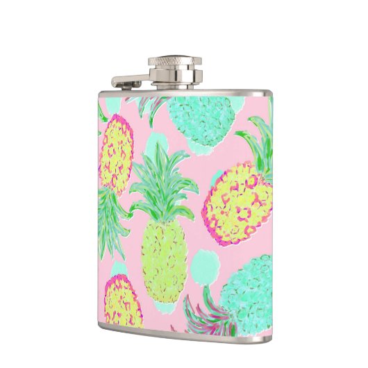 Ananas Pandemonium Tropischer Frühling Flachmann (Links)