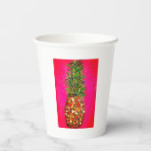 Ananas-Papier-Cup Pappbecher (Rückseite)