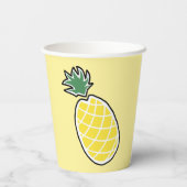 Ananas-Papier-Cup Pappbecher (Rückseite)