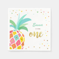 Ananas Papier Napkins Birthday Tropical Aloha