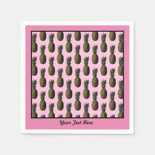 Ananas-Papier Napkins Serviette (Vorderseite)