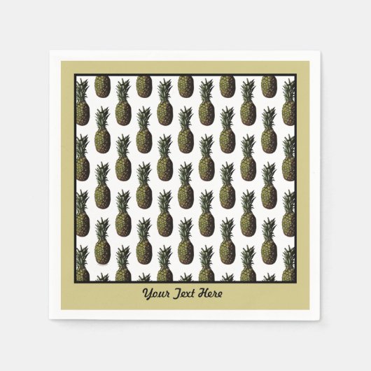 Ananas-Papier Napkins Serviette (Vorderseite)