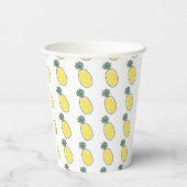 Ananas-Papiergruppen Pappbecher (Rückseite)